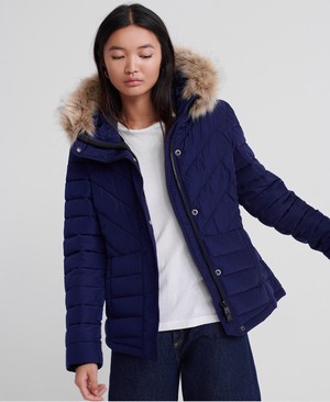 Superdry Icelandic Női Kabát Sötétkék | SMOWQ7235